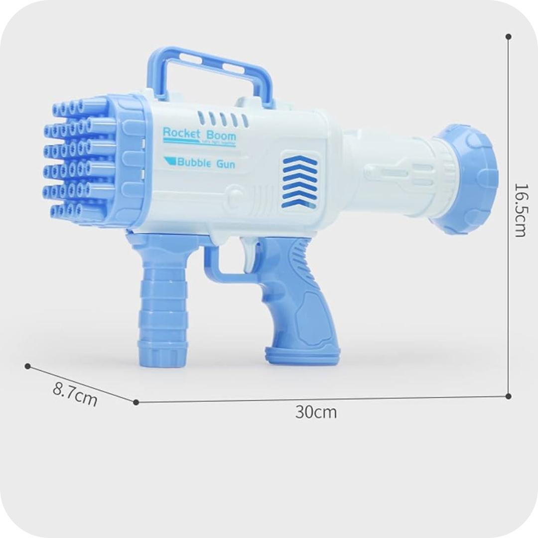 BAZOOKA DE BURBUJAS AZUL 32 Agujeros