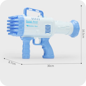 BAZOOKA DE BURBUJAS AZUL 32 Agujeros